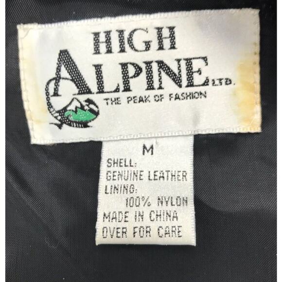 High Alpine Black Suede Snap Vest Size Medium - Picture 3 of 4